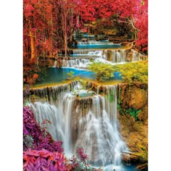 colourful thai falls - puzzle 1000 pezzi