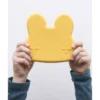 contenitore coniglio giallo snackie 2 in 1 porta pranzo e piatto - senza bpa!