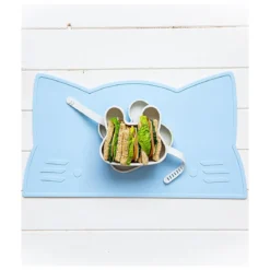 contenitore coniglio verde menta snackie 2 in 1 porta pranzo e piatto - senza bpa!