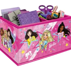 contenitore portaoggetti barbie - puzzle 3d