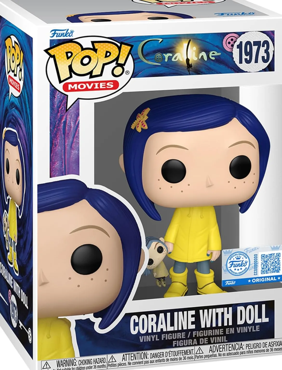coraline - coraline with doll 9cm - funko pop! 1973