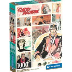 corto maltese - puzzle compact + poster - puzzle 1000 pezzi