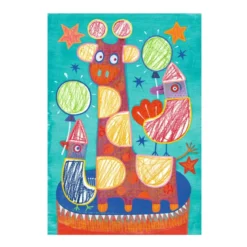 crea con le forme - set collage funambolo e palle
