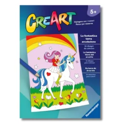 creart - album da colorare - la fantastica terra arcobaleno