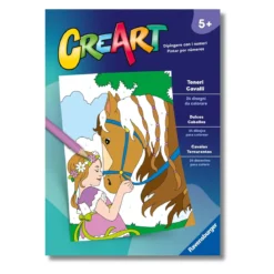 creart - album da colorare - teneri cavalli