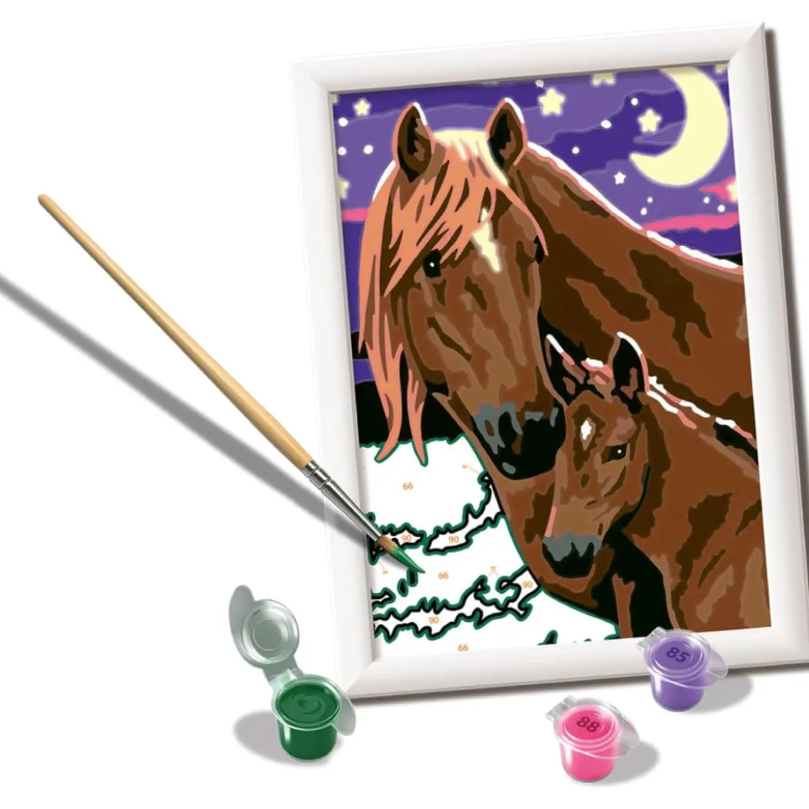 creart - cavalli luna e stelle