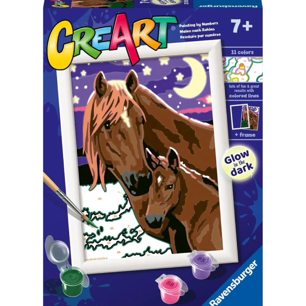 creart - cavalli luna e stelle
