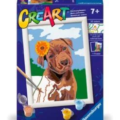 creart - cucciolo con fiore