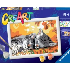 creart - gattini in autunno