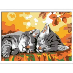 creart - gattini in autunno