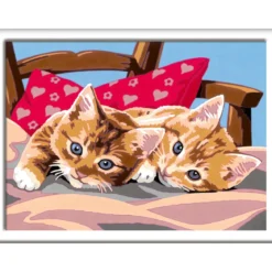 creart - gattini sul cuscino