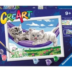 creart - gattini sull'amaca