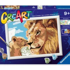 creart - leone e cucciolo