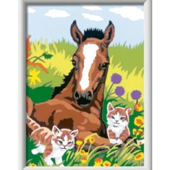 creart - puledro con gattini