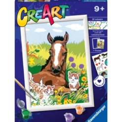creart - puledro con gattini