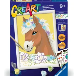 creart serie d - cavallo tra i fiori