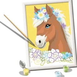 creart serie d - cavallo tra i fiori