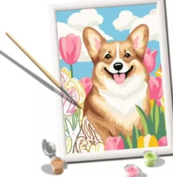 creart - serie d - corgi floreali