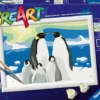 creart - serie d - famiglia di pinguini