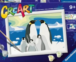 creart - serie d - famiglia di pinguini