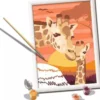 creart - serie d - giraffe al tramonto