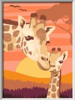 creart - serie d - giraffe al tramonto