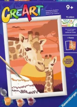 creart - serie d - giraffe al tramonto