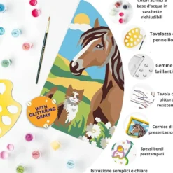 creart - serie e - cavallo e gattino