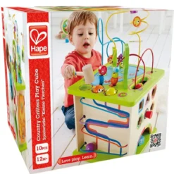 cubo da gioco con animaletti di campagna