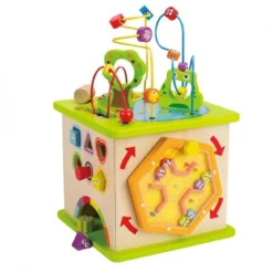 cubo da gioco con animaletti di campagna