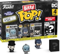 dc - batman 4 pack 3cm - funko pop bitty