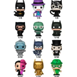 dc - batman 1 personaggio assortito 3cm - funko pop! bitty