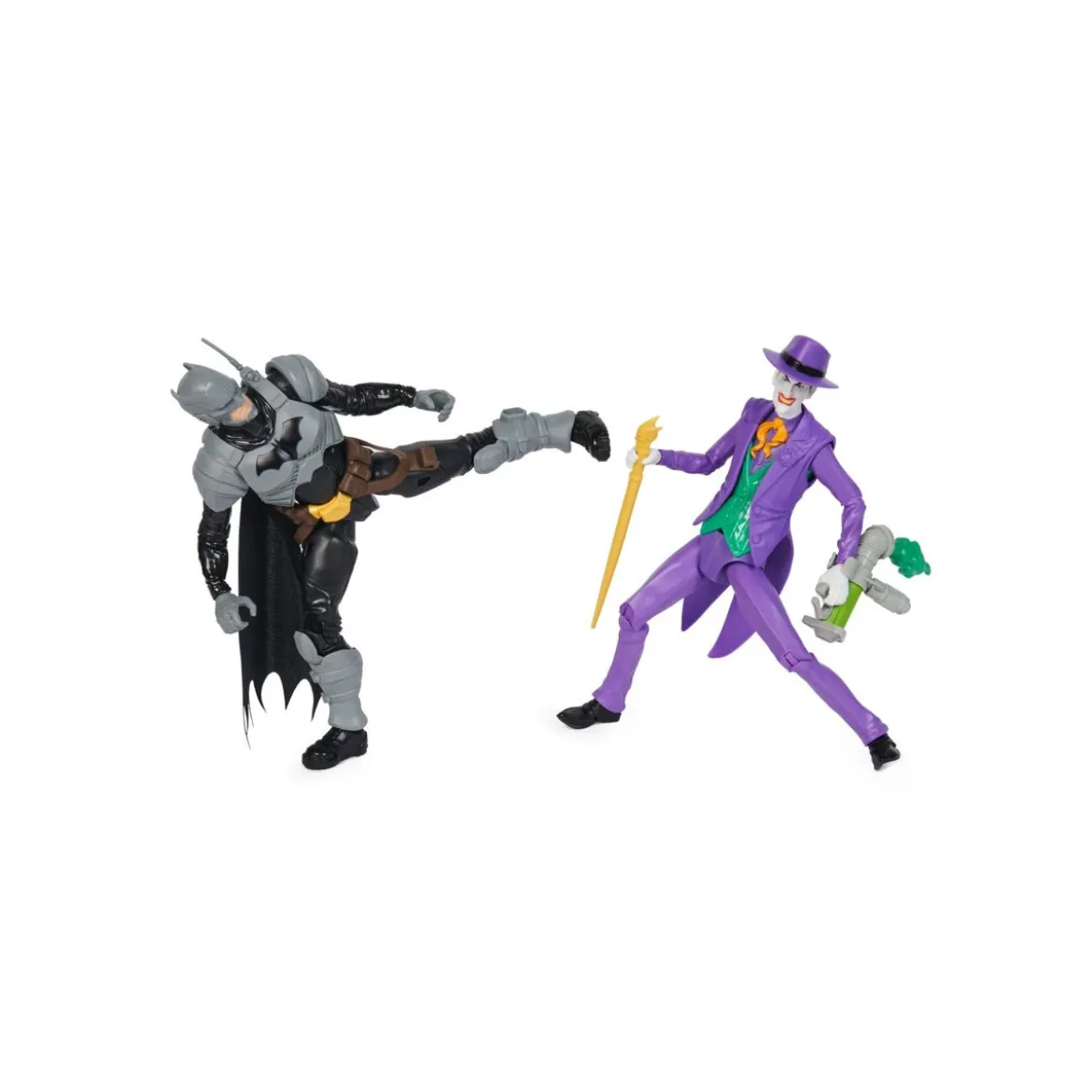 dc comics - batman adventures - battle pack batman vs joker - personaggio snodabile 30cm