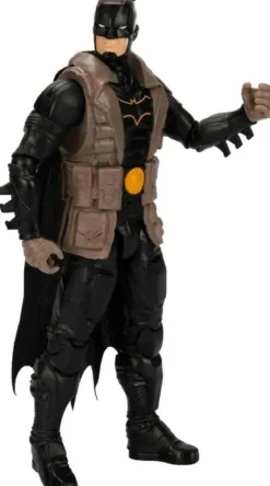 dc comics - batman armatura nera - personaggio snodabile 30cm