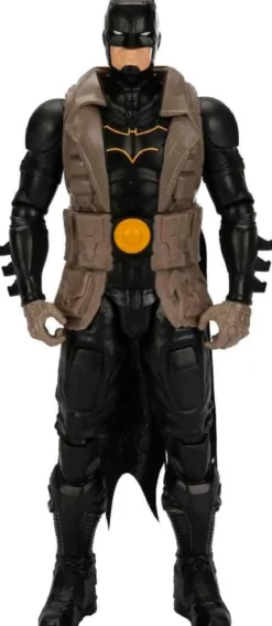 dc comics - batman armatura nera - personaggio snodabile 30cm