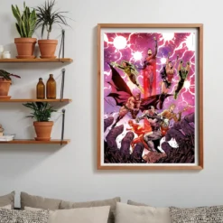 dc comics - justice league - puzzle compact + poster - puzzle 1000 pezzi