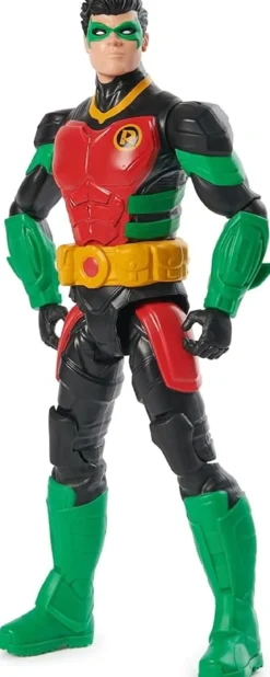 dc comics - robin con armatura - personaggio snodabile di 30cm