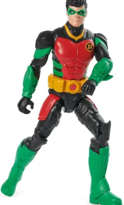 dc comics - robin con armatura - personaggio snodabile di 30cm