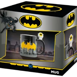 dc comics - tazza con manico 3d - bat-signal e batman