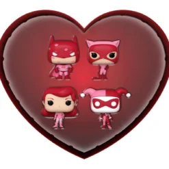 dc comics: valentines - dc classic box 4 personaggi - funko pop
