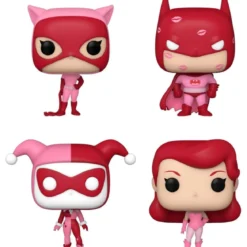 dc comics: valentines - dc classic box 4 personaggi - funko pop