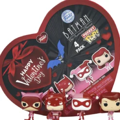 dc comics: valentines - dc classic box 4 personaggi - funko pop