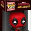 deadpool & wolverine - deadpool 4cm - funko pocket pop! portachiavi