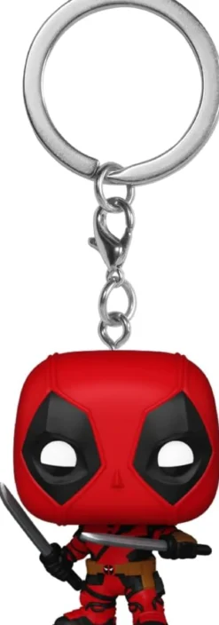 deadpool & wolverine - deadpool 4cm - funko pocket pop! portachiavi