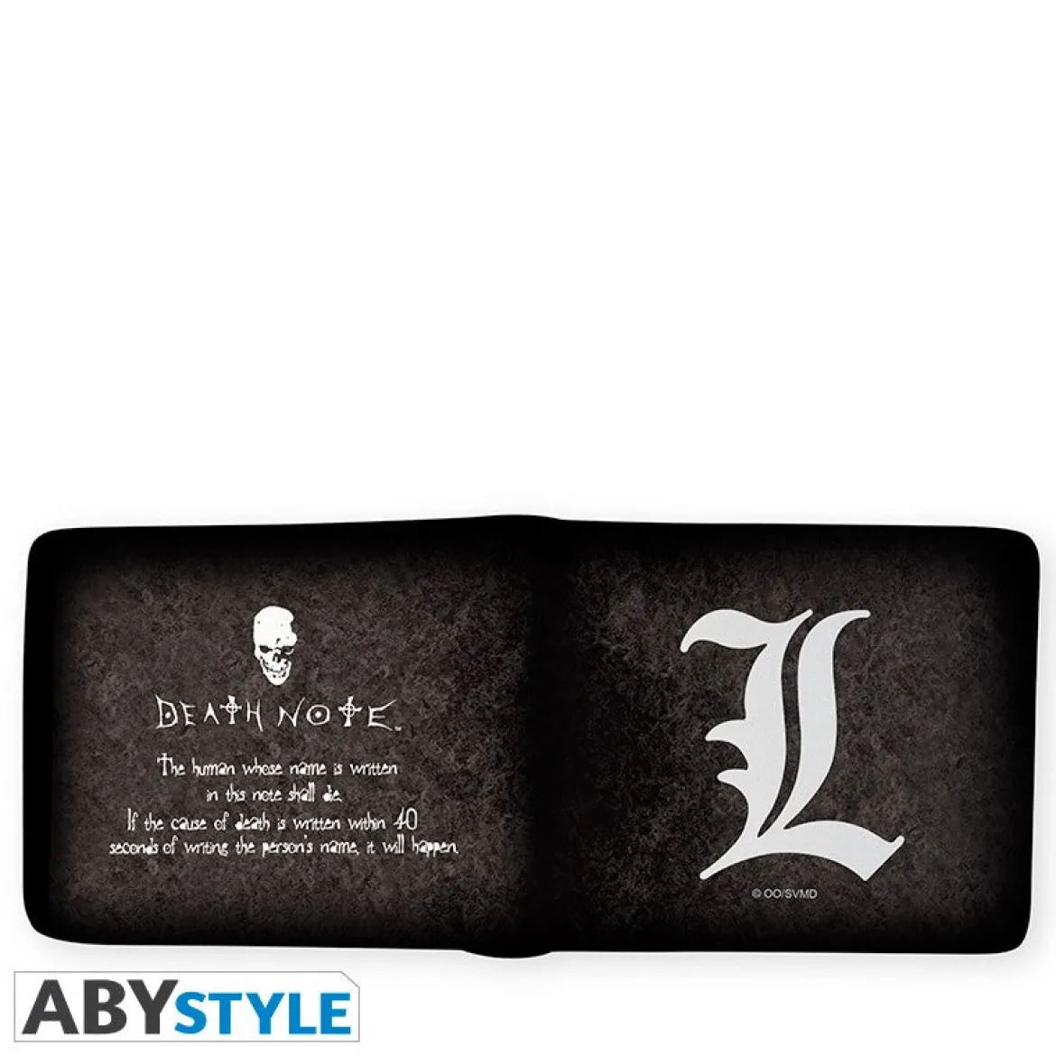 death note - portafoglio pieghevole - l