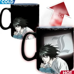 death note - tazza heat change 460ml - kira & l