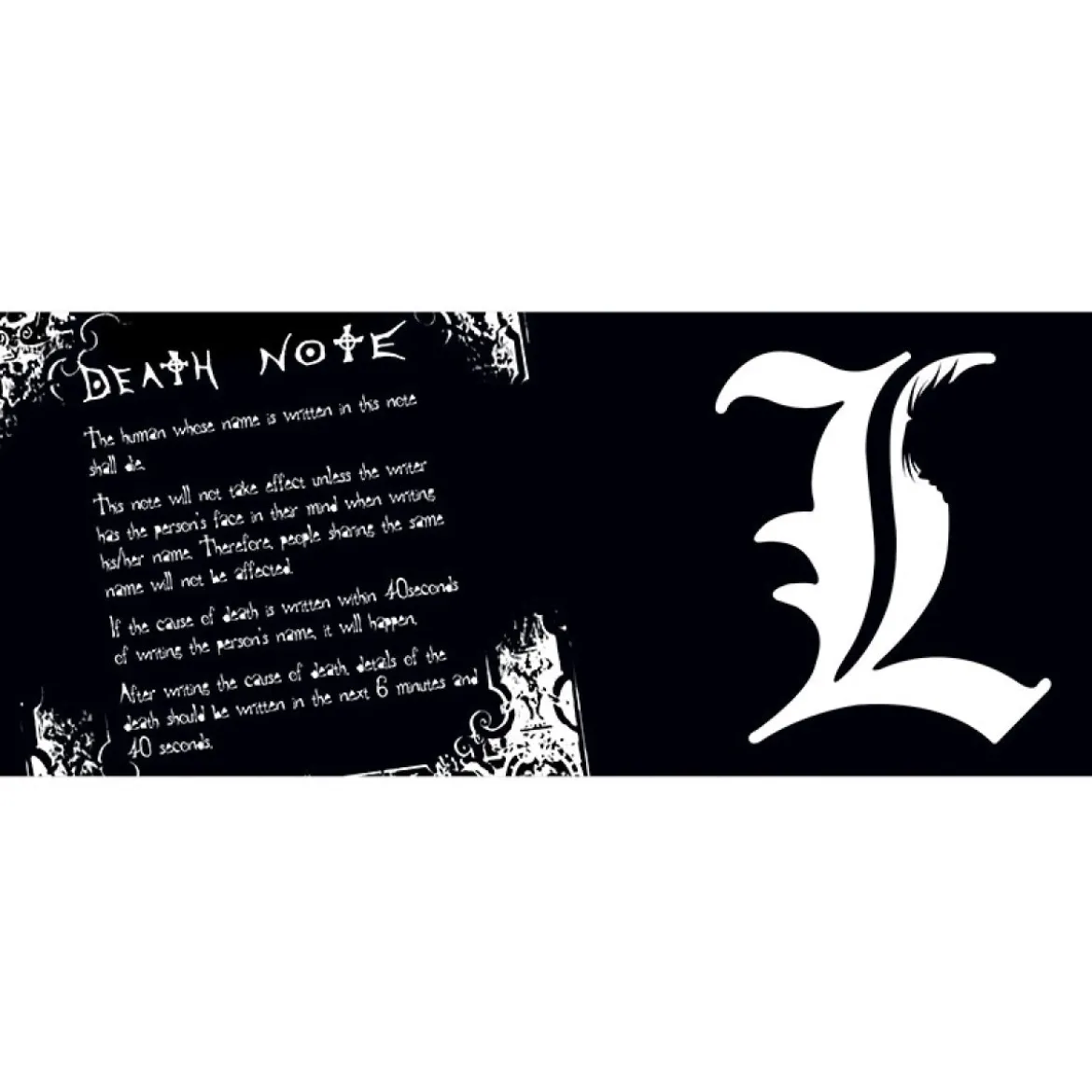 death note - tazza 320ml - l e regole