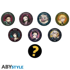 demon slayer - badge 50mm - 1 modello assortito