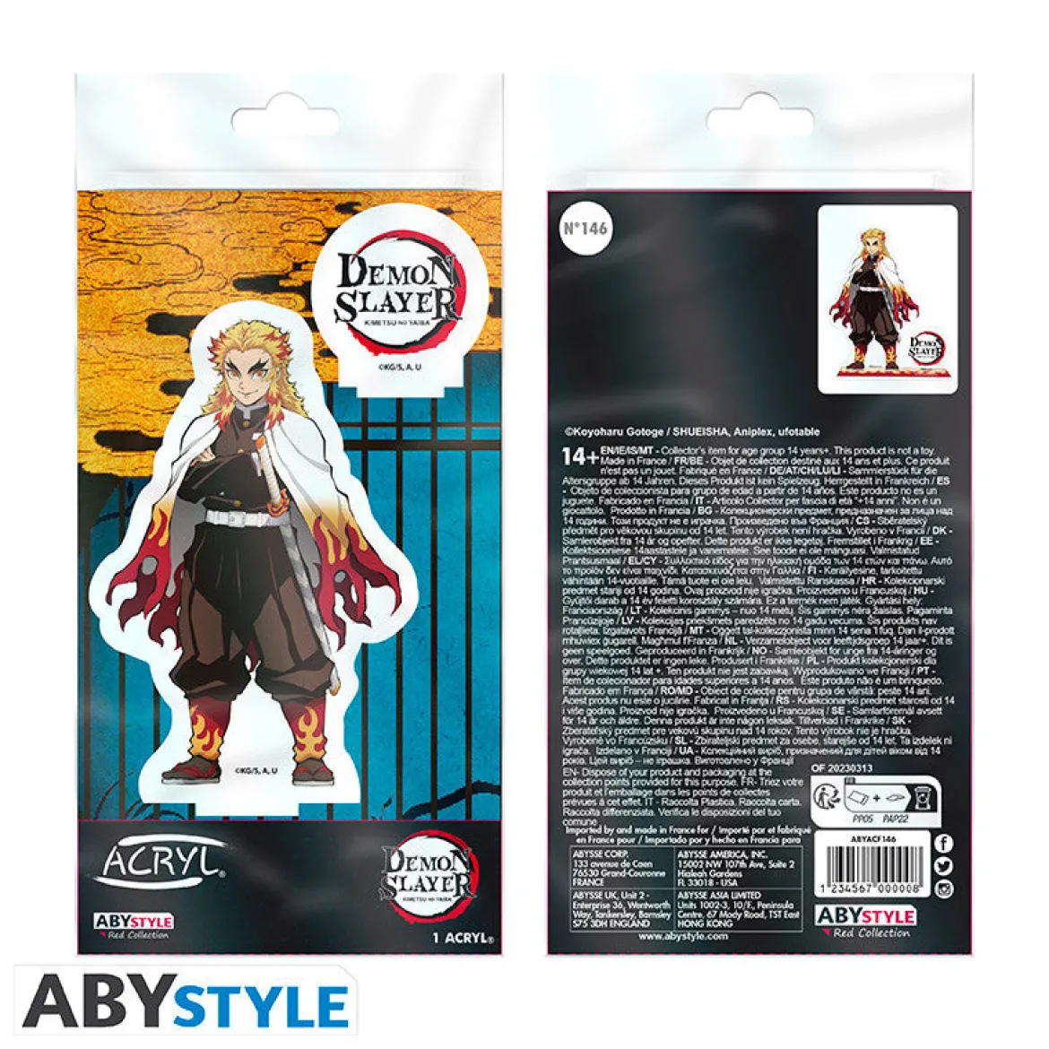 demon slayer - figure acryl - rengoku kyojuro