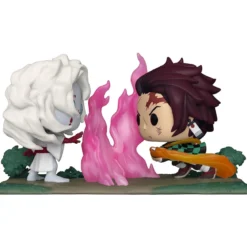 demon slayer - tanjiro vs rui - funko pop figure moments 1034